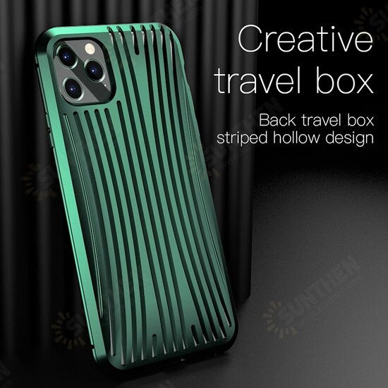 [Fast Cooling] for iPhone 11 Case 360° Magnetic Flip Touch Screen 9H Tempered Glass + Hollow Design Metal Full Body Protective Case