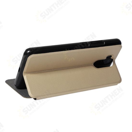 Flip PU Leather With Stand Protective Case For K6