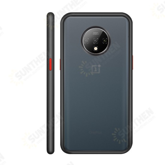 For OnePlus 7T Case Shockproof Anti-fingerprint Matte Translucent Hard PC&Soft TPU Edge Protective Case For OnePlus 7T Case Shockproof Anti-fingerprint Matte Translucent Hard PC&Soft TPU Edge Protective Case