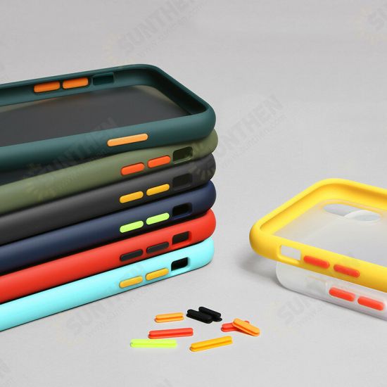 For OnePlus 7T Case Shockproof Anti-fingerprint Matte Translucent Hard PC&Soft TPU Edge Protective Case For OnePlus 7T Case Shockproof Anti-fingerprint Matte Translucent Hard PC&Soft TPU Edge Protective Case