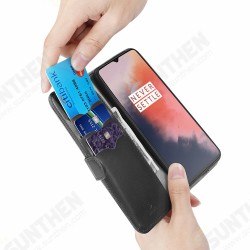 For OnePlus 7T Case Flip with Stand Card Slots PU Leather Full Cover Shockproof Soft Protective Case For OnePlus 7T Case Flip with Stand Card Slots PU Leather Full Cover Shockproof Soft Protective Case