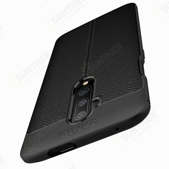 For OnePlus 7T Pro Case Luxury Litchi Pattern Shockproof PU Leather&Silicone Protective Case For OnePlus 7T Pro Case Luxury Litchi Pattern Shockproof PU Leather&Silicone Protective Case