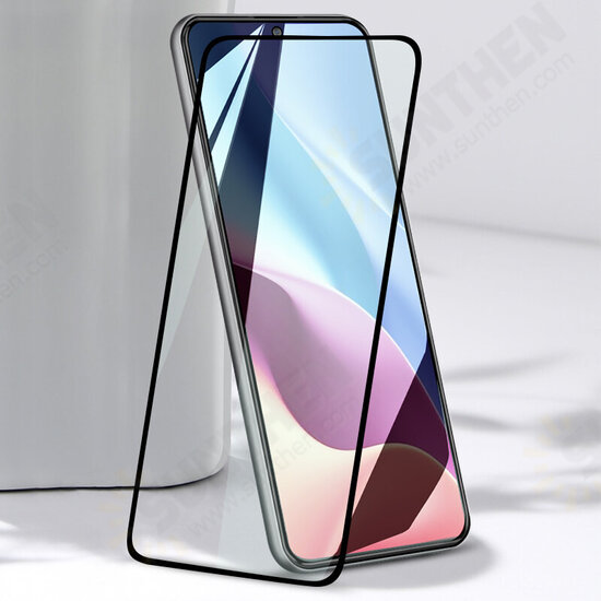 Global Version Accessories Set 5D Curved Edge Full Coverage Anti-Explosion Tempered Glass Screen Protector + with Lens Cover Shockproof Anti-Scratch Protective Case