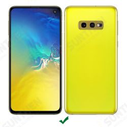For Samsung Galaxy S10e Luxury Business PU Leather Mirror Glass Shockproof Protective Case