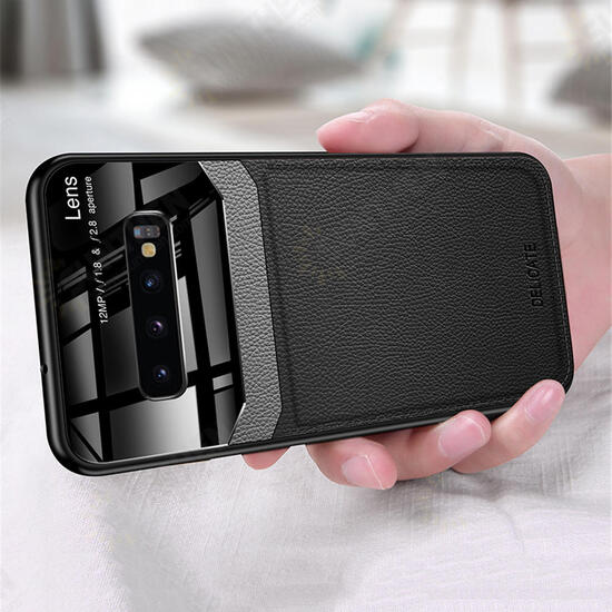 For Samsung Galaxy S10e Luxury Business PU Leather Mirror Glass Shockproof Protective Case For Samsung Galaxy S10e Luxury Business PU Leather Mirror Glass Shockproof Protective Case