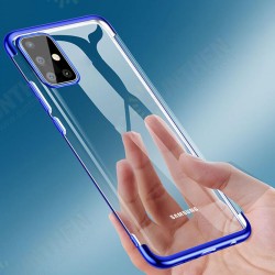 For Samsung Galaxy S20 Ultra Plating Ultra-thin Transparent Soft TPU Shockproof Protective Case