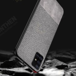 For Samsung Galaxy S20 Ultra Case Anti-fingerprint Cotton Cloth PU Leather Protective Case