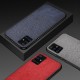 For Samsung Galaxy S20 Ultra Case Anti-fingerprint Cotton Cloth PU Leather Protective Case