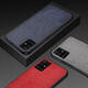 For Samsung Galaxy S20 Ultra Case Anti-fingerprint Cotton Cloth PU Leather Protective Case