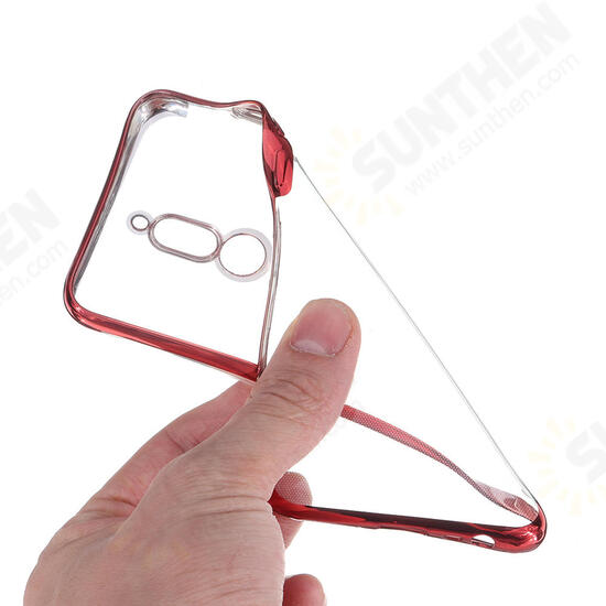 For Xiaomi Redmi 8 Luxury Plating Ultra-thin Transparent Shockproof Soft TPU Protective Case Non-original