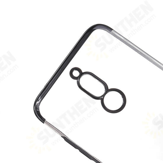 For Xiaomi Redmi 8 Luxury Plating Ultra-thin Transparent Shockproof Soft TPU Protective Case Non-original