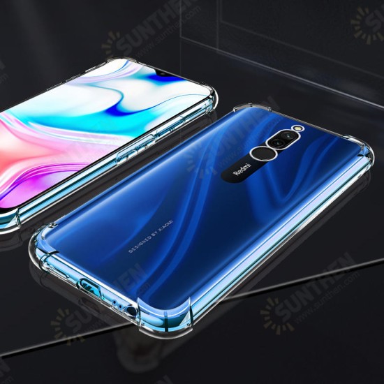 For Xiaomi Redmi 8 Case Air Bag Shockproof Transparent Non-Yellow Soft TPU Protective Case Non-original