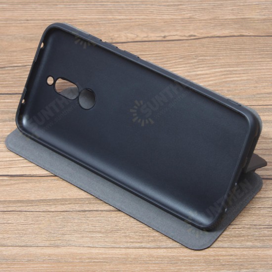 For Xiaomi Redmi 8 Case Flip with Stand Card Slot Full Body Brushed Leather Shockproof Soft Protective Case Non-original