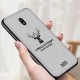 For Xiaomi Redmi 8A Deer Luxury Canvas Cloth Shockproof Anti-fingerprint Protective Case Non-original
