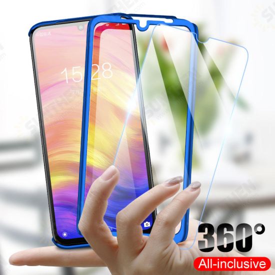 For Xiaomi Redmi 8A Case 360 Full Cover Ultra-thin 3 in 1 Plating PC Hard Protective Case