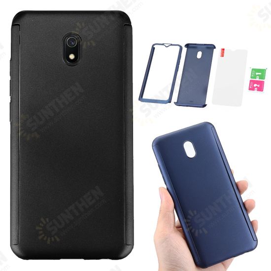 For Xiaomi Redmi 8A Case 360 Full Cover Ultra-thin 3 in 1 Plating PC Hard Protective Case