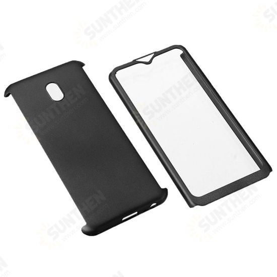 For Xiaomi Redmi 8A Case 360 Full Cover Ultra-thin 3 in 1 Plating PC Hard Protective Case