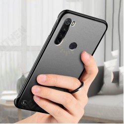 For Xiaomi Redmi Note 8 Case Translucent Frameless Ultra-Thin Anti Fall Matte Hard PC Protective Case with Finger Ring Non-original