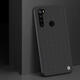 For Xiaomi Redmi Note 8 Anti-fingerprint Anti-slip Nylon Synthetic Fiber Textured Protective Case Non-original