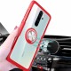 For Xiaomi Redmi Note 8 Pro Case 360° Adjustable Ring Holder Anti-slip Shockproof Transparent TPU Protective Case Non-original