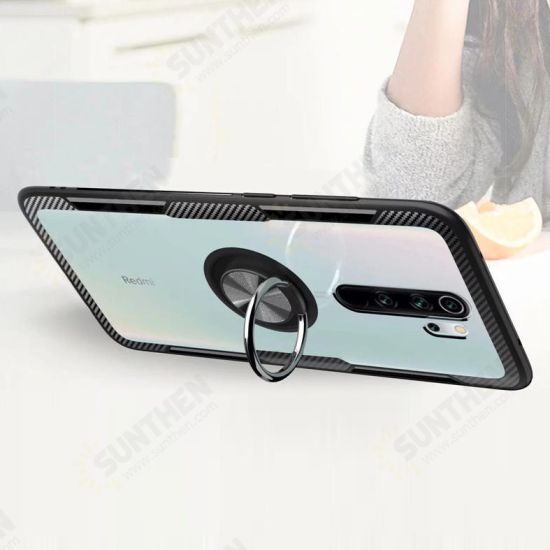 For Xiaomi Redmi Note 8 Pro Case 360° Adjustable Ring Holder Anti-slip Shockproof Transparent TPU Protective Case Non-original For Xiaomi Redmi Note 8 Pro Case 360° Adjustable Ring Holder Anti-slip Shockproof Transparent TPU Protective Case Non-original