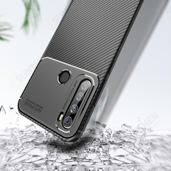 For Xiaomi Redmi Note 8T Case Luxury Carbon Fiber Shockproof Silicone Protective Case Non-original
