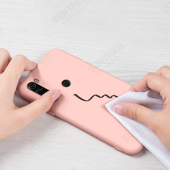 For Xiaomi Redmi Note 8T Case Smooth Liquid Silicone Rubber Back Cover Protective Case Non-original