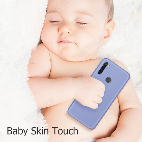 For Xiaomi Redmi Note 8T Case Smooth Liquid Silicone Rubber Back Cover Protective Case Non-original