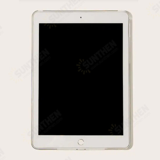 For iPad Air Case Flower Pattern Transparent Soft TPU Shockproof Protective Case