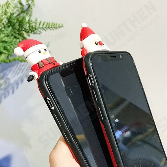 For iPhone 6 / 6S / X / XS / XS Max Case Merry Christmas Festival with Cartoon Toy Cute Protective Case Back Cover For iPhone 6 / 6S / X / XS / XS Max Case Merry Christmas Festival with Cartoon Toy Cute Protective Case Back Cover