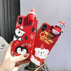 For iPhone 6 / 6S / X / XS / XS Max Case Merry Christmas Festival with Cartoon Toy Cute Protective Case Back Cover For iPhone 6 / 6S / X / XS / XS Max Case Merry Christmas Festival with Cartoon Toy Cute Protective Case Back Cover