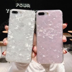 For iPhone X / XS / XS Max Case Fashion Glitter Bling Shell Pattern Shockproof TPU Protective Case Back Cover