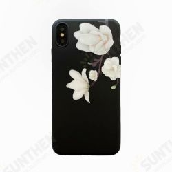 For iPhone X / XS Case Retro Flower Pattern Soft TPU Shockproof Protective Case Back Cover For iPhone X / XS Case Retro Flower Pattern Soft TPU Shockproof Protective Case Back Cover
