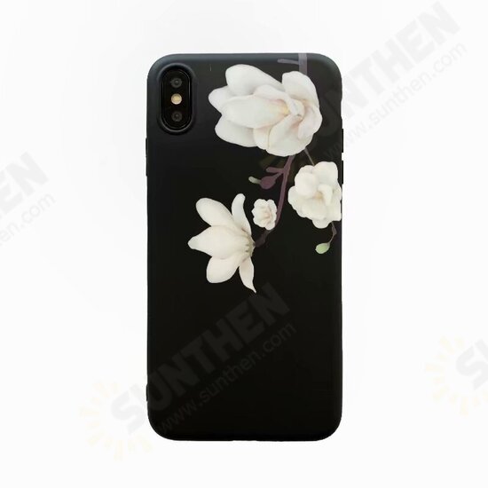 For iPhone X / XS Case Retro Flower Pattern Soft TPU Shockproof Protective Case Back Cover For iPhone X / XS Case Retro Flower Pattern Soft TPU Shockproof Protective Case Back Cover