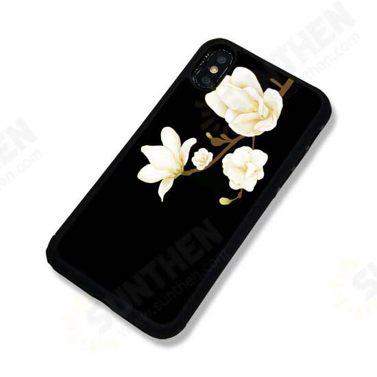 For iPhone X / XS Case Retro Flower Pattern Soft TPU Shockproof Protective Case Back Cover For iPhone X / XS Case Retro Flower Pattern Soft TPU Shockproof Protective Case Back Cover