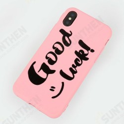 For iPhone X Case Shockproof Pink Soft TPU Protective Case Back Cover