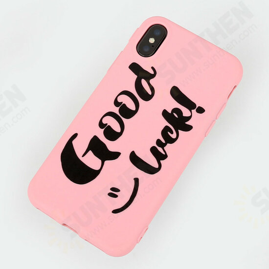 For iPhone X Case Shockproof Pink Soft TPU Protective Case Back Cover For iPhone X Case Shockproof Pink Soft TPU Protective Case Back Cover