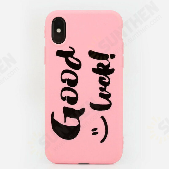 For iPhone X Case Shockproof Pink Soft TPU Protective Case Back Cover For iPhone X Case Shockproof Pink Soft TPU Protective Case Back Cover
