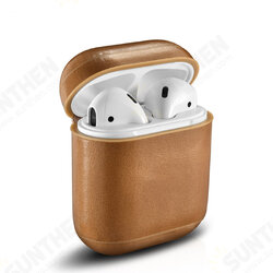 Genuine Leather Shockproof Earphone Protective Case For Apple AirPods Genuine Leather Shockproof Earphone Protective Case For Apple AirPods