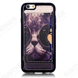 Glasses Cat Pattern Back Holder Case For iPhone 6 Plus & 6s Plus Glasses Cat Pattern Back Holder Case For iPhone 6 Plus & 6s Plus