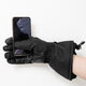 Glisteny Winter Warm Waterproof Windproof Anti-Slip Touch Screen Outdoors Motorcycle Riding PU Leather Gloves