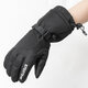 Glisteny Winter Warm Waterproof Windproof Anti-Slip Touch Screen Outdoors Motorcycle Riding PU Leather Gloves