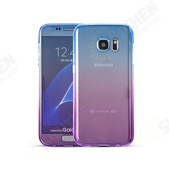 Gradient Color 360° Full Protective TPU Case for Samsung Galaxy S6