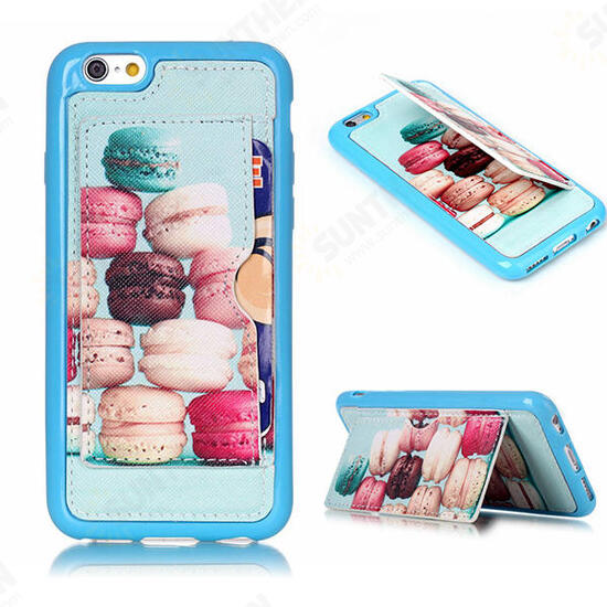 Hamburger Pattern Back Holder Case For iPhone 6 Plus & 6s Plus