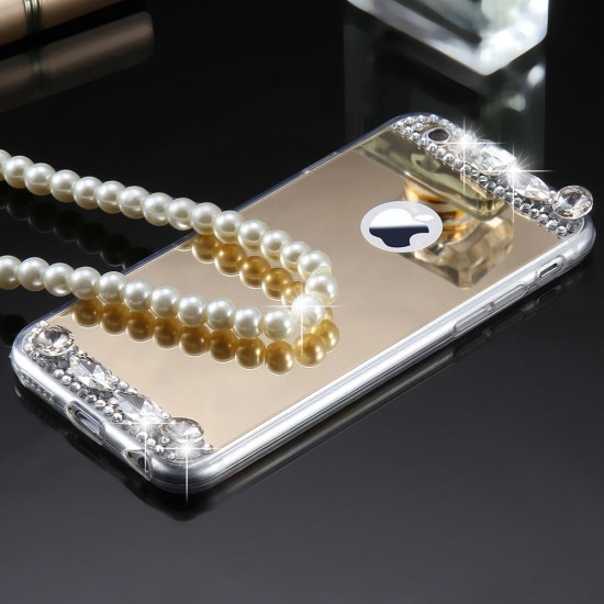 Diamond Glitter Clear Mirror Cover Case for iPhone X 7/7Plus