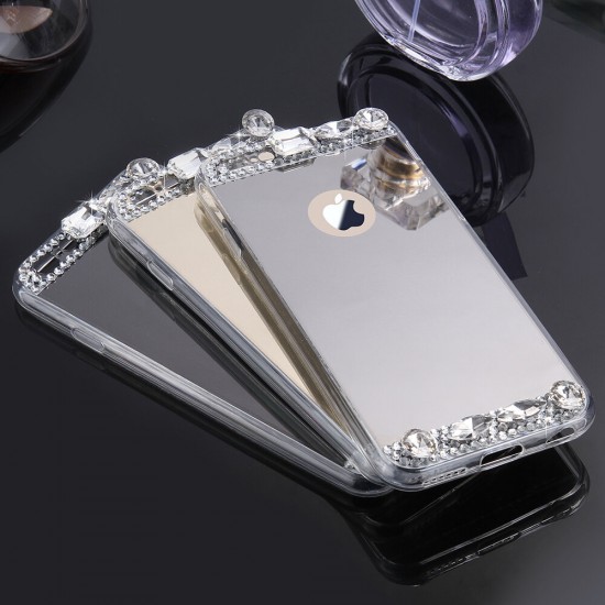 Diamond Glitter Clear Mirror Cover Case for iPhone X 7/7Plus