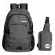 Laptop Backpack Bag Crossbody Bag with External USB Charging Port For MacBook Laptop Laptop Backpack Bag Crossbody Bag with External USB Charging Port For MacBook Laptop