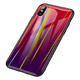 Laser Aurora Gradient Color Tempered Glass Protective Case for iPhone X