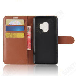 PU Leather Flip Card Slots Bracket Wallet Case for Samsung Galaxy S9 PU Leather Flip Card Slots Bracket Wallet Case for Samsung Galaxy S9