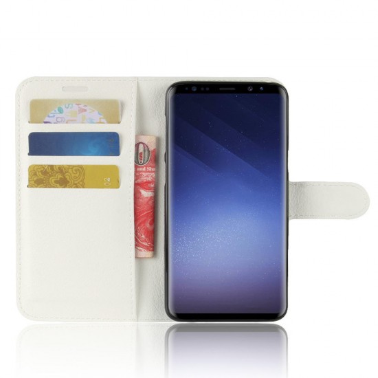 PU Leather Flip Card Slots Bracket Wallet Case for Samsung Galaxy S9